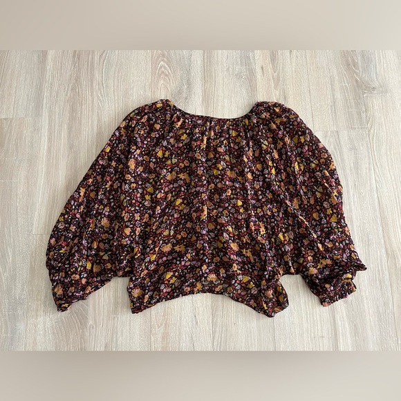 Anthropologie Women’s Pauline Balloon-Sleeved Blouse Floral Print - Size Medium - Picture 11 of 11